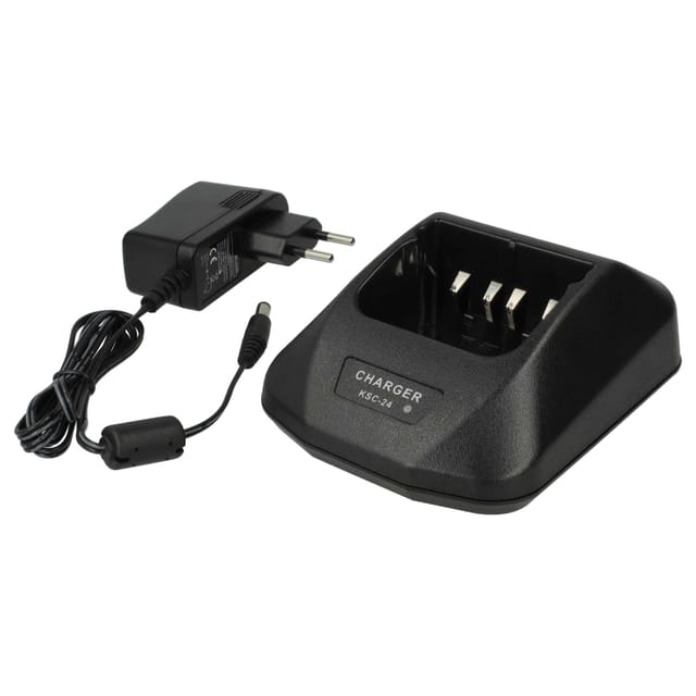 Vhbw - Ladegerät kompatibel mit Kenwood KNB-52N, PB-43N, PB-43H Funkgerät-Akkus - Ladestation + Netzteil, 9,4 v, 0,4 - 0,8 a
