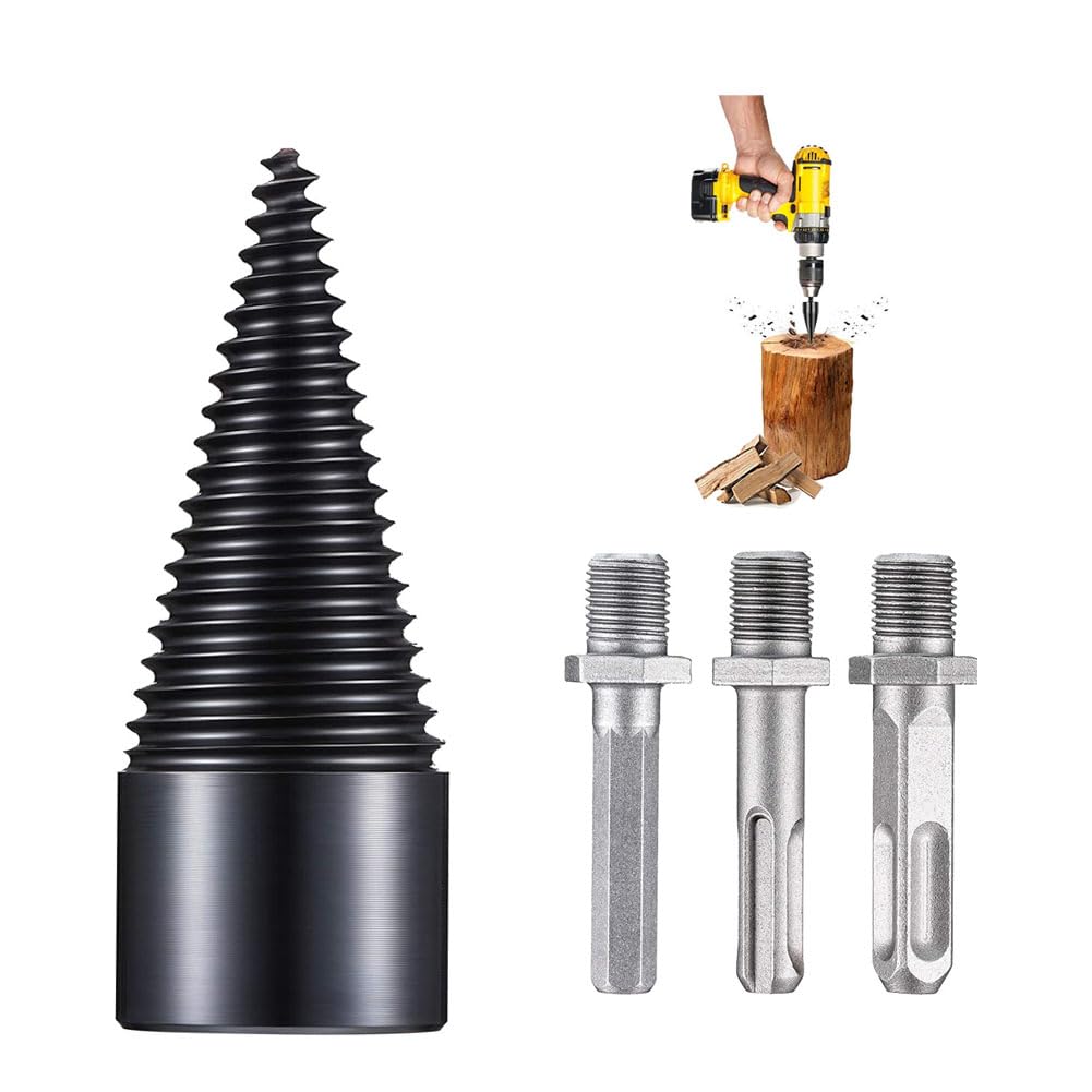 32-mm-kegel-holzspalterbohrer Mit 3 Griffen, Stufen-holzspalterbohrer