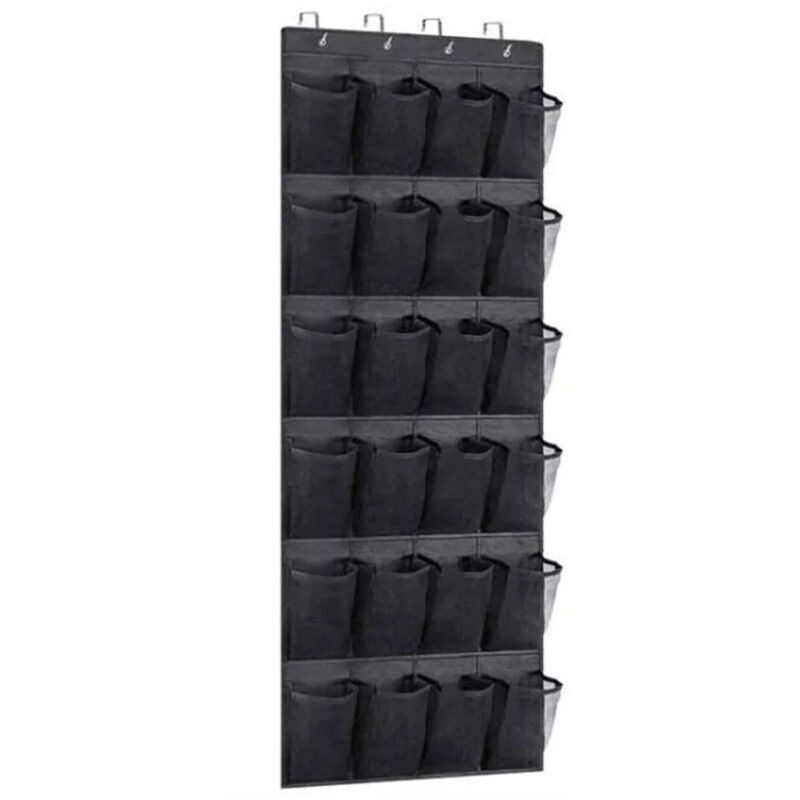 Diese Aufbewahrungstasche Zum Aufhängen An Der Tür Besteht Aus Vliesstoff Und Misst 55 X 150 Cm. Sie Verfügt Über 24 Taschen Mit Den Maßen 13,6 X 21 Cm Zur Aufbewahrung Von Schuhen, Kleidung Und Spiel