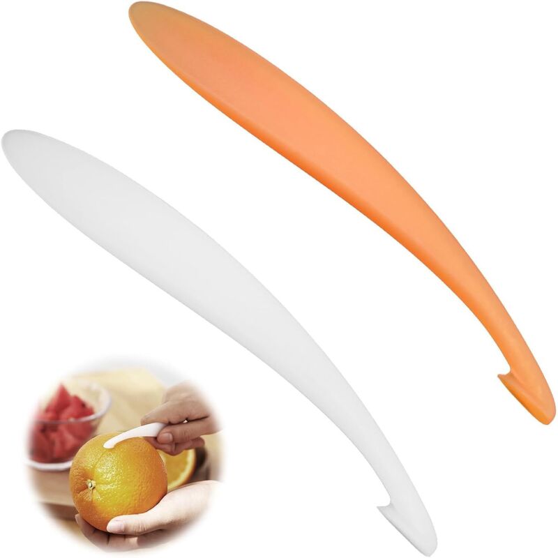 Zweiteiliger Orangenschäler Aus Kunststoff, Effizienter Schäler Für Orangen Und Andere Zitrusfrüchte, Praktisches Werkzeug Für Küche Und Alltag