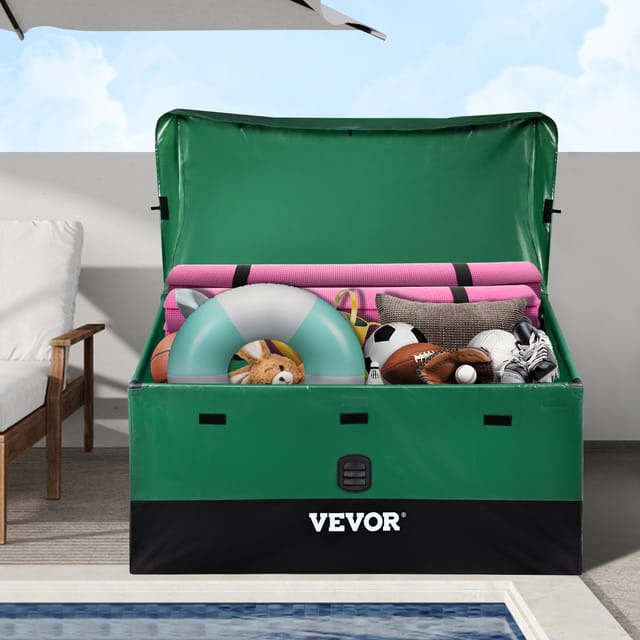 440l Aufbewahrungsbox Für Außenbereich 122x63x75cm Auflagenbox Aus Pe-plane Auf Industriellem Niveau Wasserdicht Luftdurchlässig Kissenbox Truhe Gartenbox Ideal Für Pools Höfe Gärten Garagen - Vevor