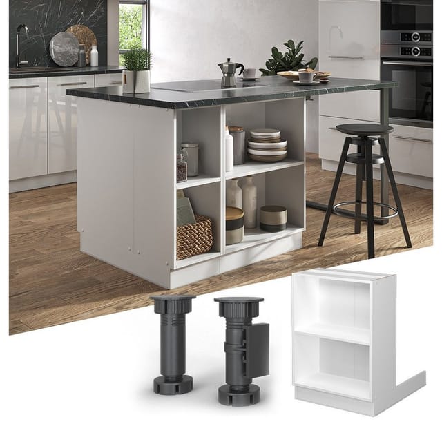 Vicco - Kücheninsel Fame-Line, Weiß, 60 cm ohne Arbeitsplatte