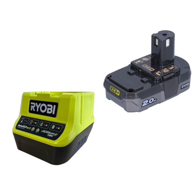 Ryobi - Starter Set Akku + Ladeger√§t 18V one+ 1 Akku 2Ah + Ladeger√§t - RC18120-120