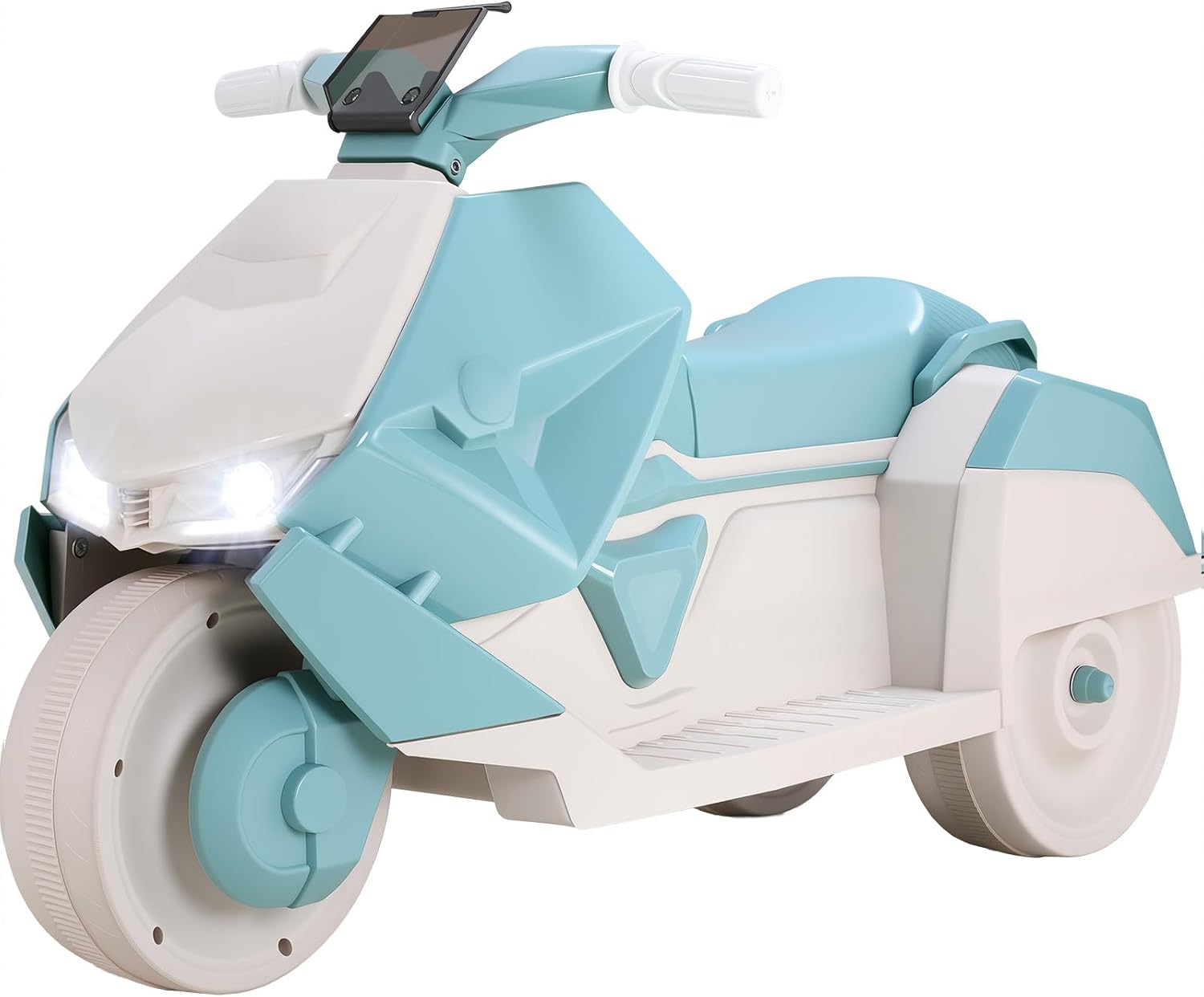 Elektro Kindermotorrad 92x42x56 Cm, Kinderfahrzeug Für 3-6 Jahren dreirad Elektromotorrad Mit 2 Motoren, Elektromotorrad Kinder Mit Musik, Pedal, Led-scheinwerfer, 3km/h, 30kg, 3 Räder, Grün