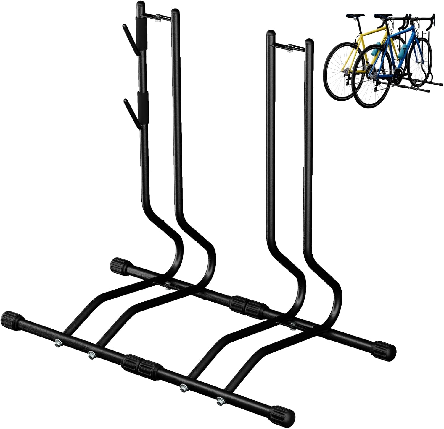 Fahrradständer Boden 24–26 Zoll,2-stufig Verstellbar(40/70 Mm) stabile Fahrradhalterung Ohne Bohren Bis 25kg, Für Mountainbike Rennrad Trekkingrad, Reifenbreite Bis 65mm