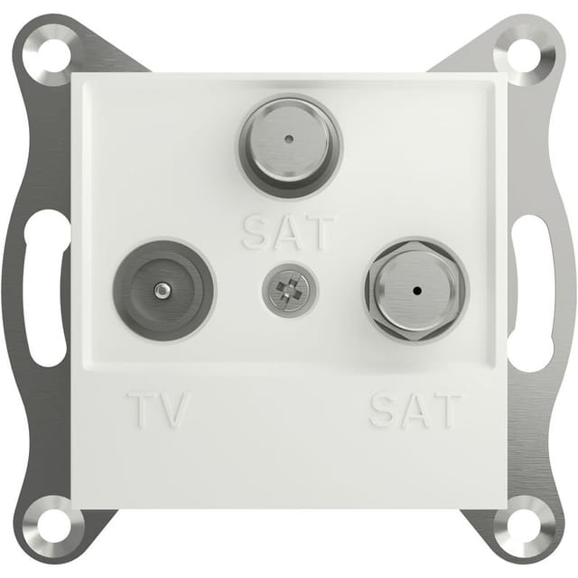 Schneider Electric - TV-SAT-SAT-Enddose Asfora Weiß (ral 9003) EPH3670121D 1 St.