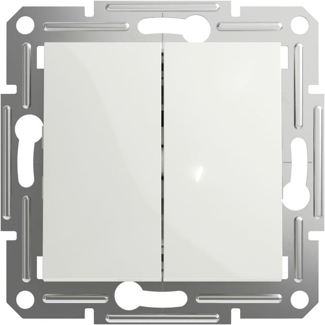 Schneider Electric - Doppel-Wechselschalter Asfora Weiß (ral 9003) EPH0670121D 1 St.