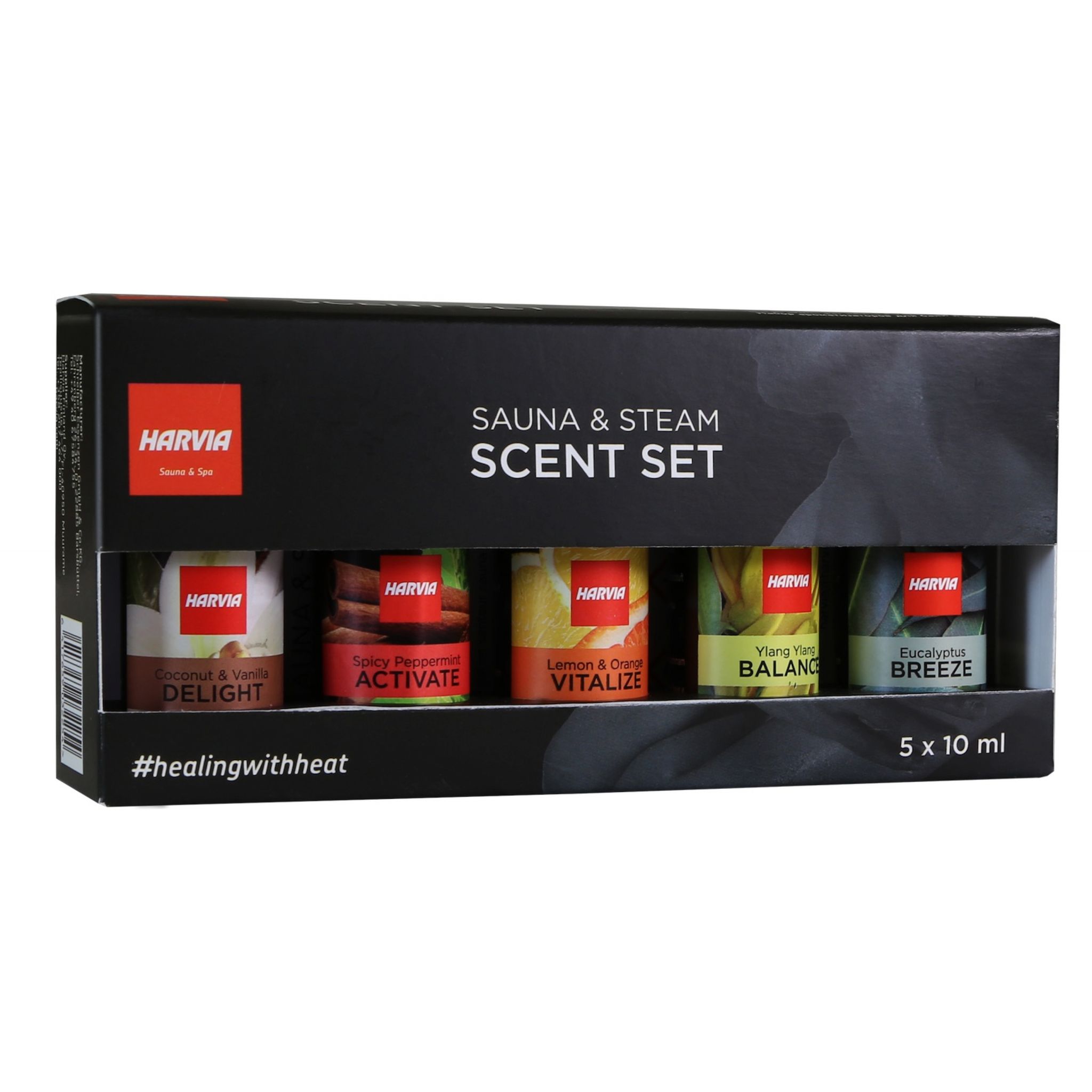 Saunaaufguss Set 5x 10 ml Duftkonzentrat für Sauna und Dampfsauna Duftset - Harvia