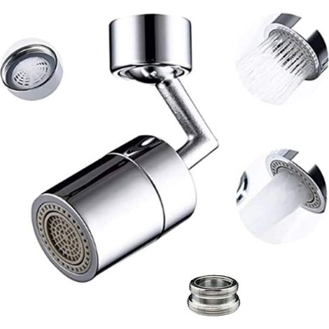 Zolginah Universal-spritzschutz-wasserhahnfilter, 720° Drehbarer Sprühkopf Aus Robustem Kupfer Und Abs, Spritzschutz, Sauerstoffangereicherter Schaumstoff, 4-lagiger Netzfilter