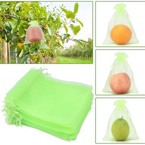 Schutzhüllen Für Weintrauben – 50 Atmungsaktive Organzabeutel (15 X 20 Cm) – Schutz Vor Hornissen Und Vögeln – Wiederverwendbar Und Waschbar