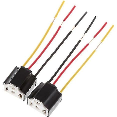 H4/9003 Keramik-scheinwerferstecker – Steckeradapter Mit Sicherung – Einfache Installation – 2er-pack