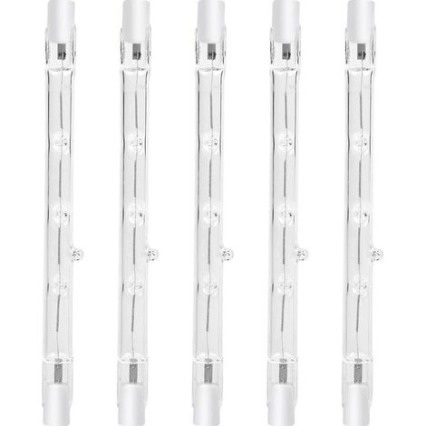 100-w-halogen-stiftlampe, 118 Mm, R7s, Dimmbar, Warmweiß (2800 K), R7s, Linear, 1500 Lm, Spot, 220–240 V Ac, Für Heimbeleuchtung, Arbeitsplatz, Sicherheit, Stehlampe Usw.