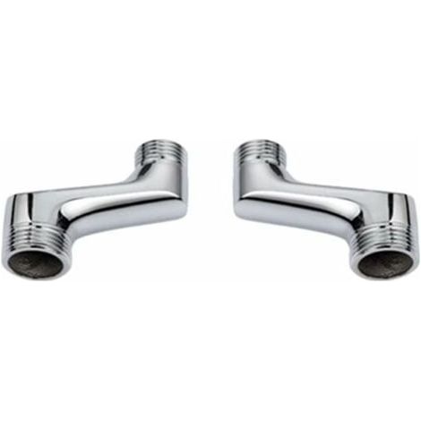 Duschwinkel-reduzierstück Aus Messing, Verstellbarer Schwenkarm, Wandwinkel-anschlussstück, 1/2" Auf 3/4" Versatz, Verchromt, 1000 Stück