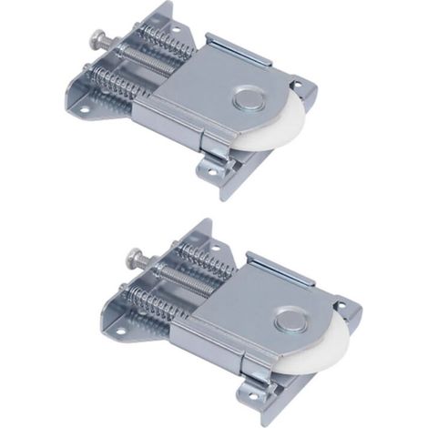 Schiebetürrolle – Set Mit 2 Rollen Aus Q235-kohlenstoffstahl Und Nylon – Aushebesicherung – Schnelle Montage
