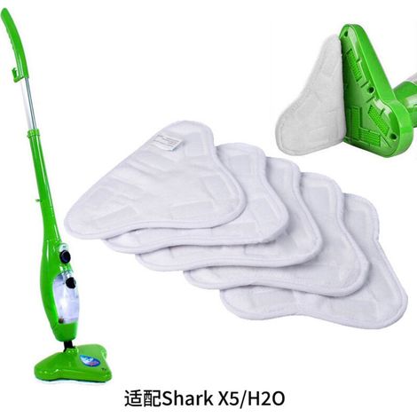 Lntyq – 5er-pack Waschbare Mikrofaserpads – Kompatibel Mit Dem Dampfmopp H2o Mop X5 – Effektive Reinigung Von Hartböden