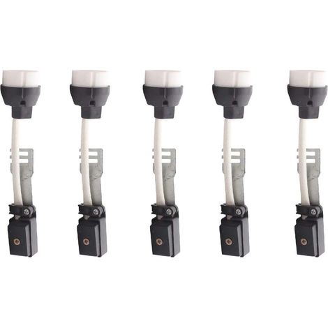 – 5er-pack Gu10-fassungen Mit Isolierter Anschlussdose – Hitzebeständig Bis 250 °c – Für Led- Und Halogenlampen – 2a 250v-anschlüsse