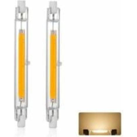 R7s 118 Mm 10 W Dimmbare Led-lampe, 3000 K Weißlicht, 850 Lm, Linearer Ersatz Für 110-v-halogenlampen, 360°-beleuchtung, Flimmerfrei, R7s Ocb Led-röhren Für Projektoren, 2er-pack