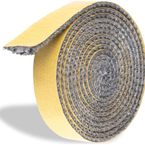Cyslmuk – Selbstklebende Kamindichtung 2 Mm X 10 Mm X 3 M – Hitzebeständig Bis 550 °c – Glasfaserseil Für Kamineinsätze Und Öfen