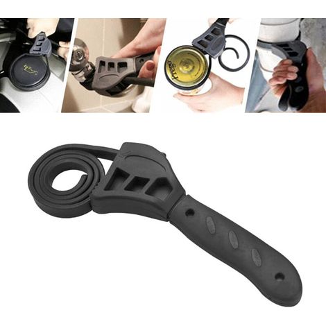 Gummibandschlüssel, Riemenschlüssel, Filterlöseschlüssel, Rutschfester Riemenschlüssel, Verstellbarer, Verschleißfester Riemenschlüssel Für Flaschenöffner, Autoreparaturwerkzeuge, Ölfilter