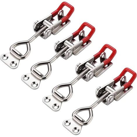 Lntyq Verstellbare Kippriegel, Gh-4001 Kippriegel, Kastenriegel, Verstellbarer Klemm-kippriegel, 4 Klemmverschlüsse, Tragfähigkeit Bis Zu 180 Kg/400 Lbs