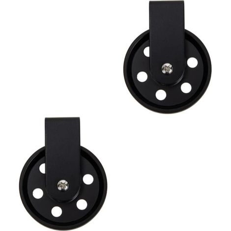 Lntyq Uonlytech 2-teiliges Beleuchtungszubehör, Aufhängung, Rollen, Schwarze Wandleuchten, Eisenrad-wandlampe, Retro-krähenwagenräder, Außenkabel, Schmiedeeisen