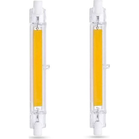 R7s 118mm 20w Kaltweiß 6000k Led-lampe, 2000 Lm, Nicht Dimmbar, Schlanke Cob R7s 118mm Led-lampe Für Wand-/stehlampen, 2er-pack (1000 Stück)