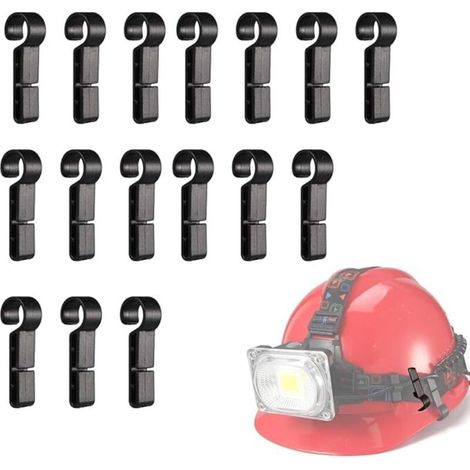 Lntyq 16er-pack Scheinwerferclips Für Bauhelme, Fahrradhaken, Für Helme, Scheinwerferclips, Geeignet Für Eine Vielzahl Von Scheinwerfern Und Helmen