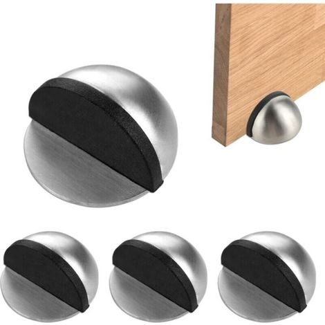 Set Mit 4 Türstoppern, Selbstklebende Ovale Türstopper Für Hartböden Und Glastüren, Für Den Einsatz Zu Hause Und Im Büro (45 X 26 Mm)