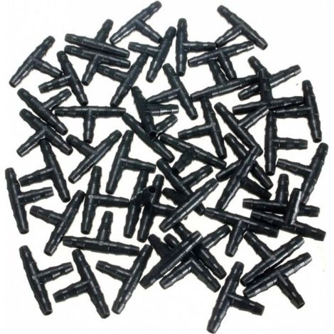 100-teiliges T-verbinder-set, 4/7 Mm T-verbinder, Pvc-bewässerungsanschluss