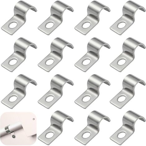 Lntyq – 50 Stück Schlauchschellen – Verzinkter Kohlenstoffstahl – 6 Mm Innendurchmesser – Zur Befestigung Von Rohren An Verschiedenen Oberflächen