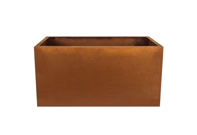 Köhko - Designer-Pflanztrog aus Cortenstahl Viva 60 x 27 x 26 cm Pflanzkübel in Edelrost-Optik
