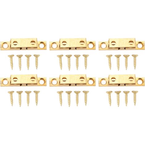 Set Mit 6 Kupferkugelverschlüssen – Clip-typ – Länge 50 Mm – Schrankbeschläge