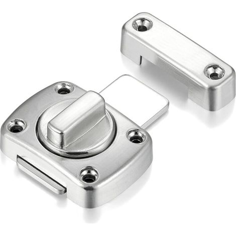 (silber, 55 Mm) Drehriegel Für Badezimmertür Und Fensterschrank, Sicherheitsriegel Und Wc-schloss Mit Bürstenbeschichtung
