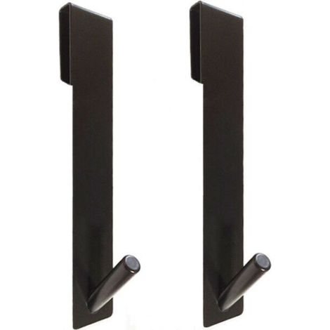 Duschwandhaken, 2er-set Edelstahl-duschhaken, Glas-duschwandhaken, Schwarze Hänge-duschhaken