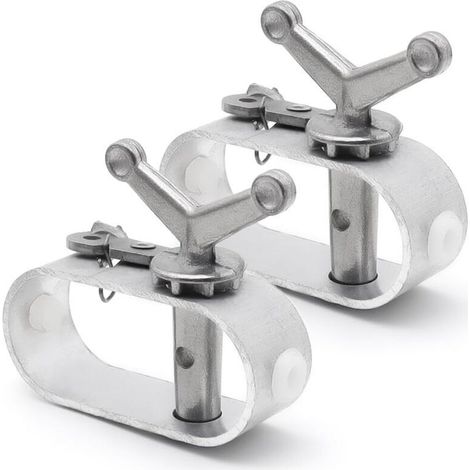 Set Mit 2 Ratschenspannern Aus Aluminiumlegierung Für Poolabdeckungen, Geeignet Zur Befestigung Von Poolplanen