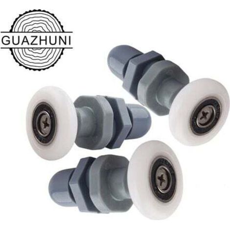 Zolginah 10 Einzelne Duschtürschienen/räder/rollen/führungen 23 Mm Durchmesser