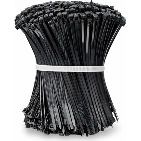 Kabelbinder, Schlauchschellen, Nylon, 100 Mm X 2,5 Mm, Schwarz, 100 Stück