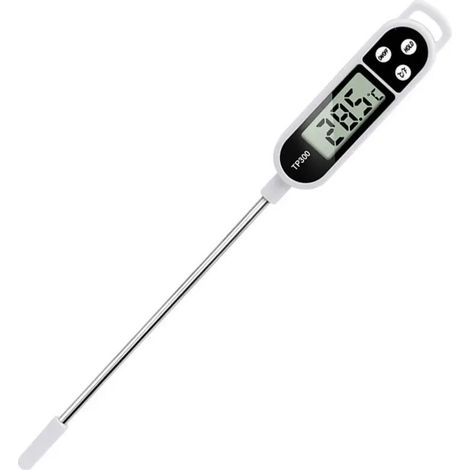 Lntyq Küchenthermometer-zubehör, Kochthermometer Mit Sonde, 5-sekunden-lcd-display-thermometer Für Gebäck, Grillgut, Milchprodukte, Fleisch Und Andere Kulinarische Zwecke