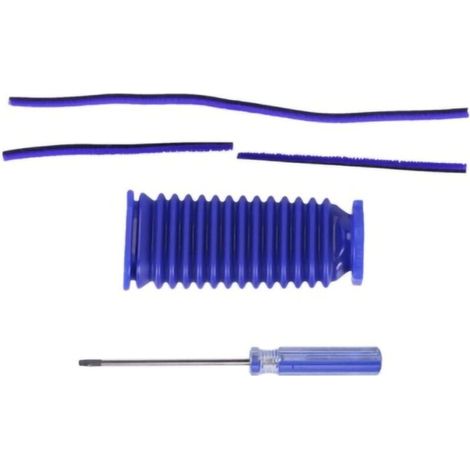 Lntyq Ersatz-schlauchset Mit Weichem Plüschband, Blauer Schlauchführung Und Schraubendreher Für Dyson V7 V8 V10 V11 Staubsauger (ersatzteil)