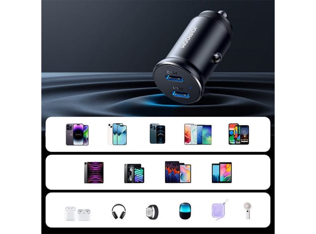 Joyroom JR-CCN06 Dual USB-C Mini Metall - Ladegerät de Auto Marca