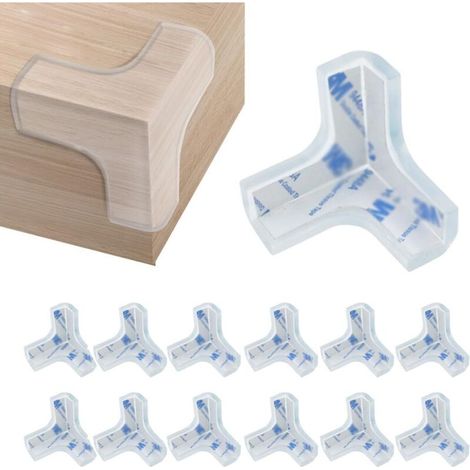 Eckenschützer Für Tische, 12er-set, Transparente Eckenschützer, Stoßdämpfend Für Kinder- Und Babytische Sowie Alle Scharfen Möbelstücke