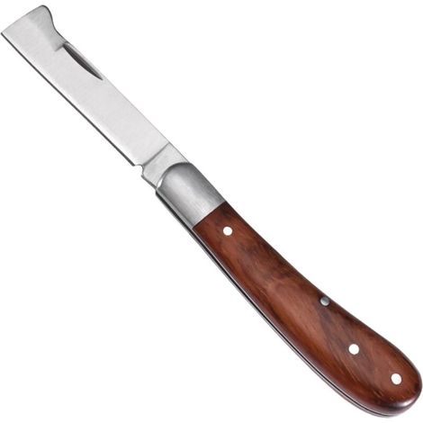 Lntyq Veredelungsmesser, Gartenmesser, Klappmesser Mit Gebogener Edelstahlklinge, Klappbares Veredelungswerkzeug Für Reben, Klappbares Veredelungs- Und Schneidewerkzeug Für Sämlinge