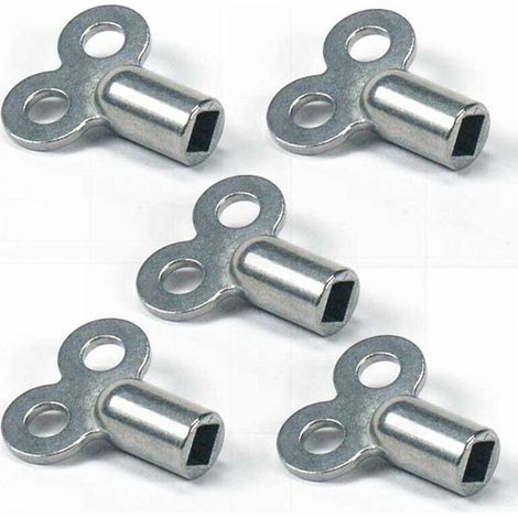 Lntyq 5-teiliges Entlüftungsschlüssel-set Für Heizkörper - Robuste Entlüftungsschlüssel Aus Zinklegierung - Entlüftungsschlüssel Für Mehrere Heizkörper - Benutzerfreundlicher Entlüftungsschlüssel Für