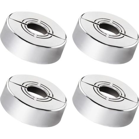 4-teiliges Armaturen-rosetten-set, Duscharmatur-rosette, 3 Größen In 1, Heizkörperrohrabdeckung, Geeignet Für Durchmesser Von 20 Mm / 25 Mm / 33 Mm, Zur Armaturendekoration