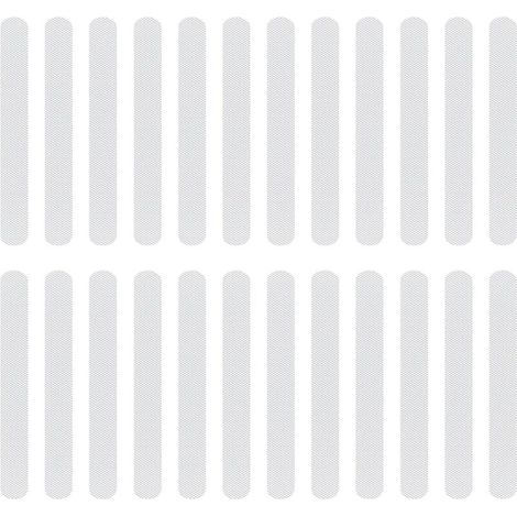 Lntyq 24 Stück Anti-rutsch-duschstreifen, Sicherheitsklebestreifen Fürs Badezimmer, Transparente Aufkleber Für Badewanne, Treppe, Kinderbecken, Wasser- Und Staubabweisend, 2x3