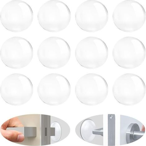 Set Mit 12 Türstoppern, Wand- Und Möbelschonern, Praktischem Zubehör Für Türen Und Griffe