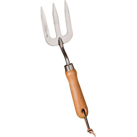 Gartengabel Aus Edelstahl Mit Holzgriff, Handwerkzeug