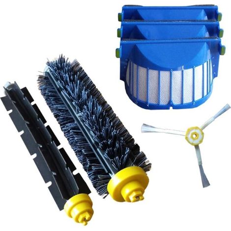 Service-kit Für Irobot Roomba 600 Serie – Bürsten + 3 Filter + Seitenbürste