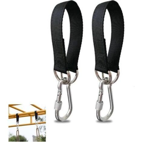 Set Mit 2 Aufhängegurten Für Baumschaukeln, 50 Cm Langer, Robuster Gurt Mit Sicherheitskarabiner Für Hängematten-schaukelsitz Und Sandsack