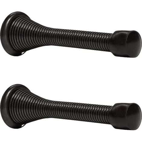Set Mit 2 Türstoppern Aus Metall (85 Mm), Inklusive Sockel Und Schrauben Bodentürstopper Zum Schutz Von Wänden Und Türen